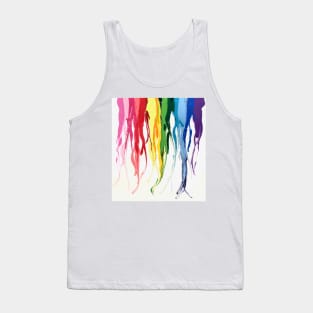 Rainbowfall Melting Rainbow Colors Tank Top